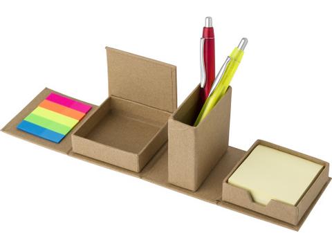 Cardboard cube desk organizer