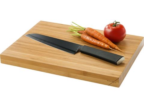 Cutting board and chef knife