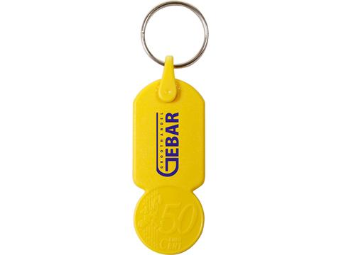 Trolley coin holder key-ring