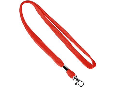 Custom-made round polyester lanyard with metal clamp – fully custom design