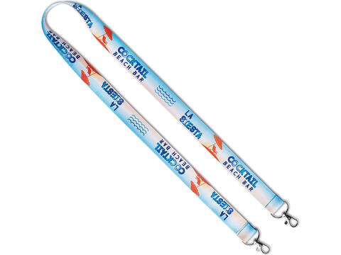 Custom-Made Polyester Sublimation Lanyard with Double Clips – Fully Custom Design