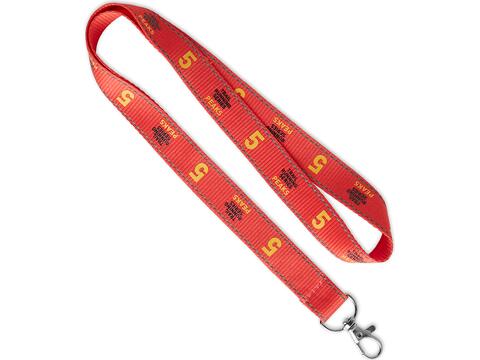 Custom-made polyester lanyard with reflective fibers – fully custom design
