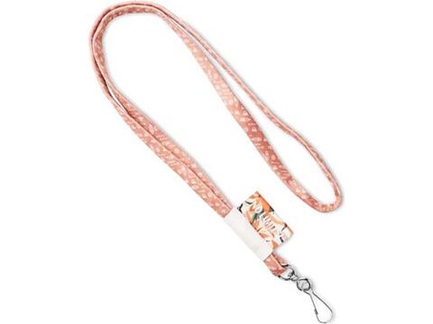 Custom-made round polyester sublimation lanyard – fully personalized design