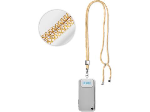 Custom-Made Trendy Crossbody Phone Holder in Polyester with Duotone Cord – Fully Custom Design