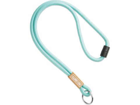 Custom-Made Polyester Lanyard with Bamboo Label – Fully Personalized Design