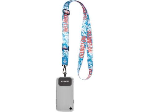 Custom-Made Adjustable Crossbody Phone Holder with Your Design and Sublimated PVC Logo Patch – Fully Customizable