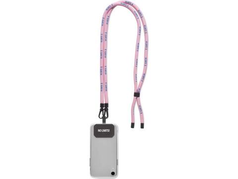 Custom-Made Full Color Polyester Crossbody Phone Lanyard – Fully Custom Design