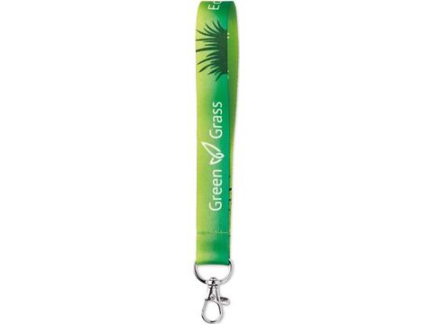 Custom-made short RPET strap with full-color sublimation – fully personalized design