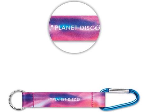 Custom-Made Keychain with Carabiner and Printed Strap – Fully Personalized Design