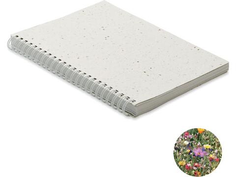 A5 seed paper cover notebook