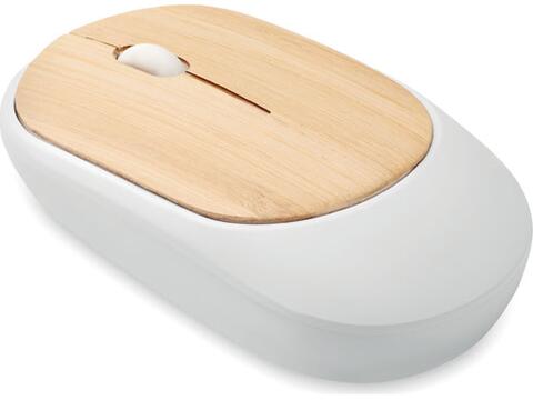 Wireless mouse in bamboo