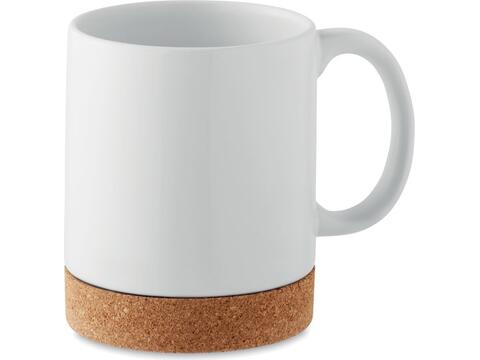 Sublimation ceramic cork mug