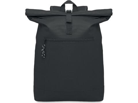 600D polyester rolltop backpack