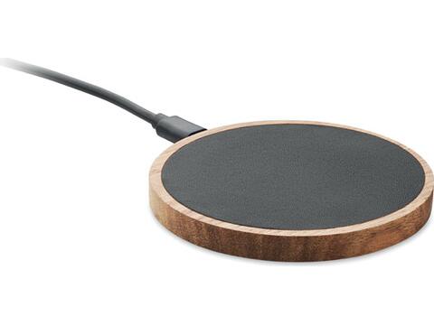 Wireless charger in acacia 15W