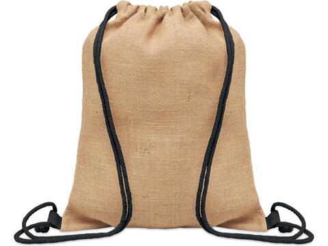 Jute drawstring bag