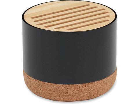 Cork and aluminium speaker