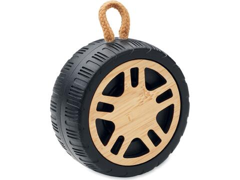 Wireless speaker tire shaped