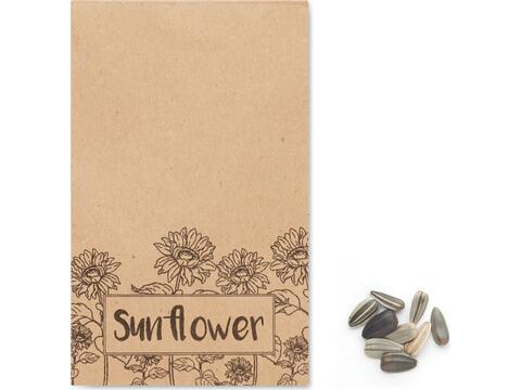 Sunflower seeds in envelope