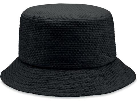 Paper straw bucket hat