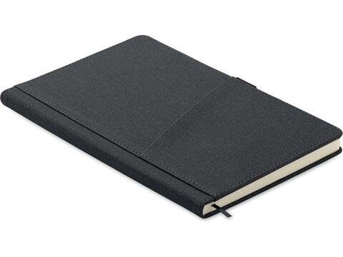A5 notebook PU front pocket