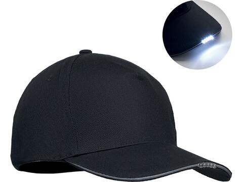 5 panel LED cotton cap 220gr/m²