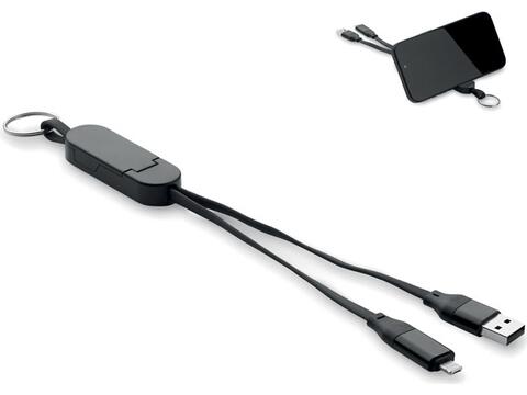 60W cable keyring recycled ABS