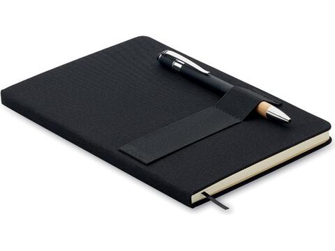 A5 RPET notebook with pen