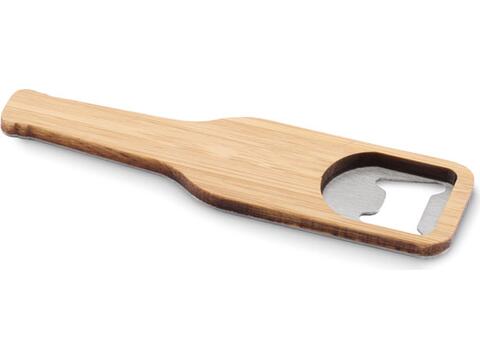 Bamboo bottle opener