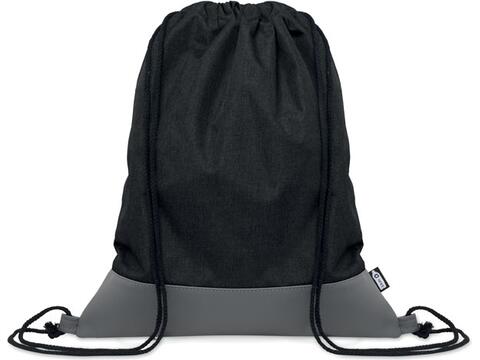 RPET PU drawstring bag 2 tone
