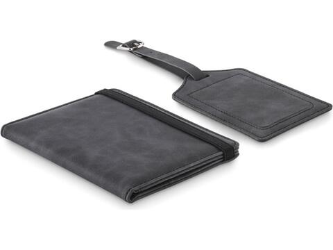 Passport and luggage tag set