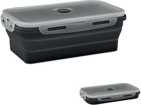 Collapsible silicone lunch box