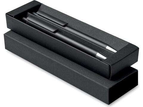 Recycled aluminium pen set