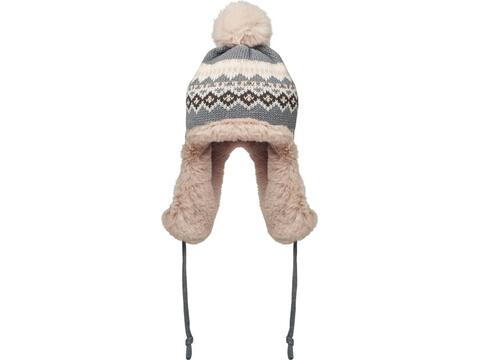 Knitted beanie with ear flap