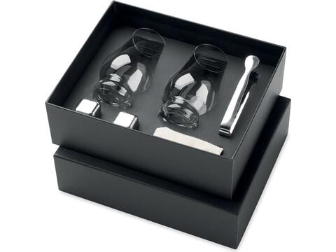 Set of whisky tasting glasses