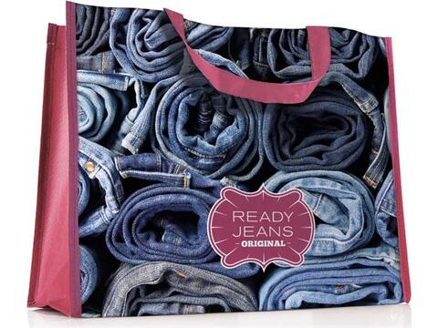 Custom-Made Wide-Format Shopping Bag – Fully Personalized Design