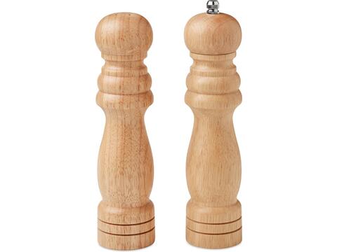 Set of 2 rubber wood grinders