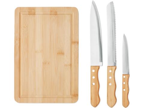 Bamboo cutting board set