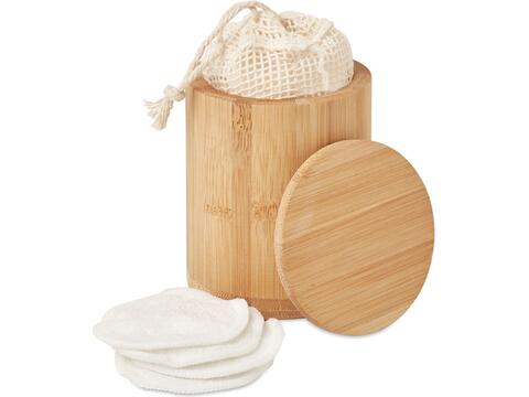 Bamboo fibre cleansing pad set