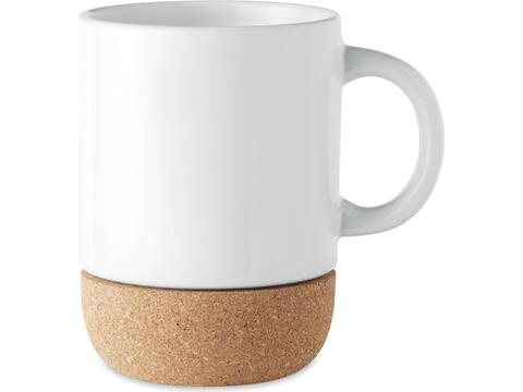 Sublimation mug with cork base