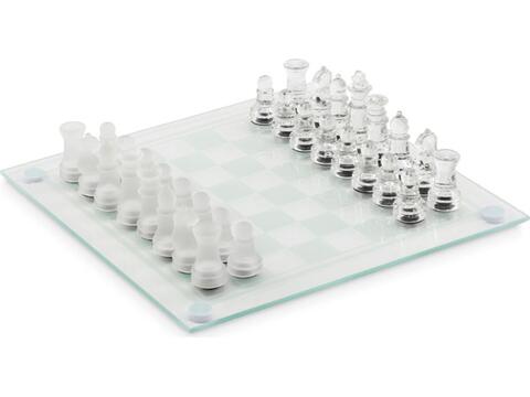 Glass chess set board game