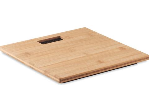 Bamboo bathroom scale