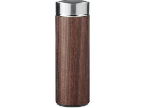 Double wall wooden flask 400ml