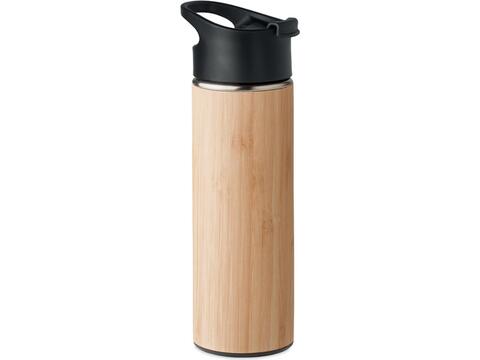 Double wall bamboo flask 450ml