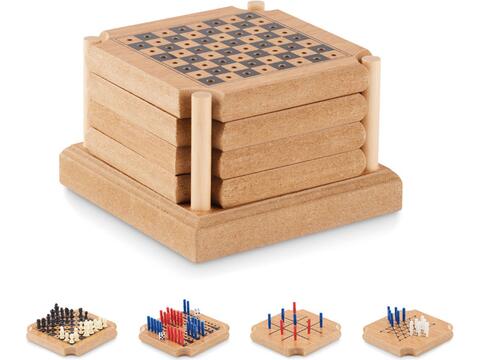 4-piece coaster game set