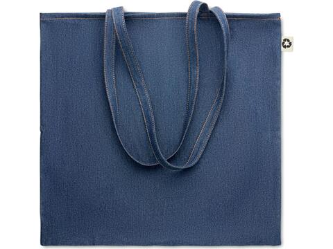 Recycled denim shopping bag