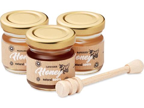 Set of 3 wildflower honey