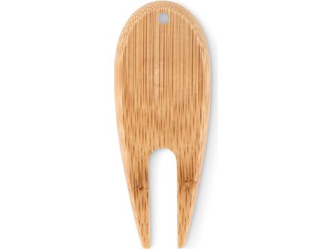 Bamboo golf divot tool