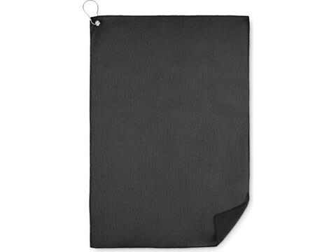 RPET golf towel with hook clip