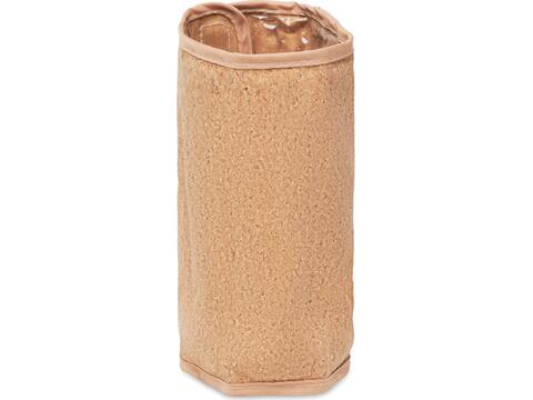 Soft wine cooler in cork wrap