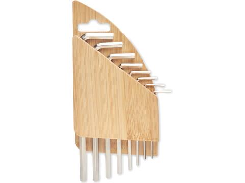 Hex key set in bamboo